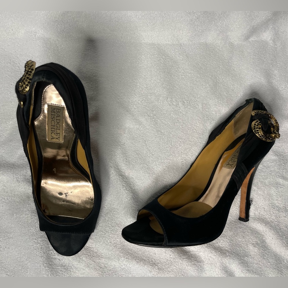 Black with gold and black details.